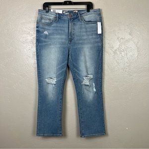 Seven7 fashion jeans women distressed cropped jeans size 12‎